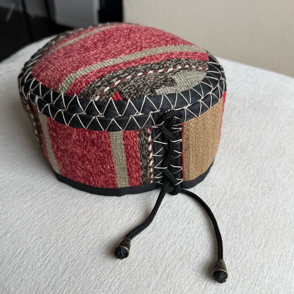 Hand made boho style hat .